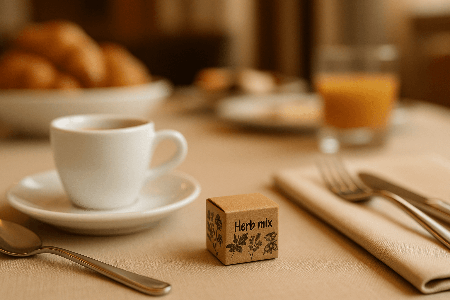 Bomba di semi aromatici da piantare — sala colazione: Segna posto al tavolo colazione