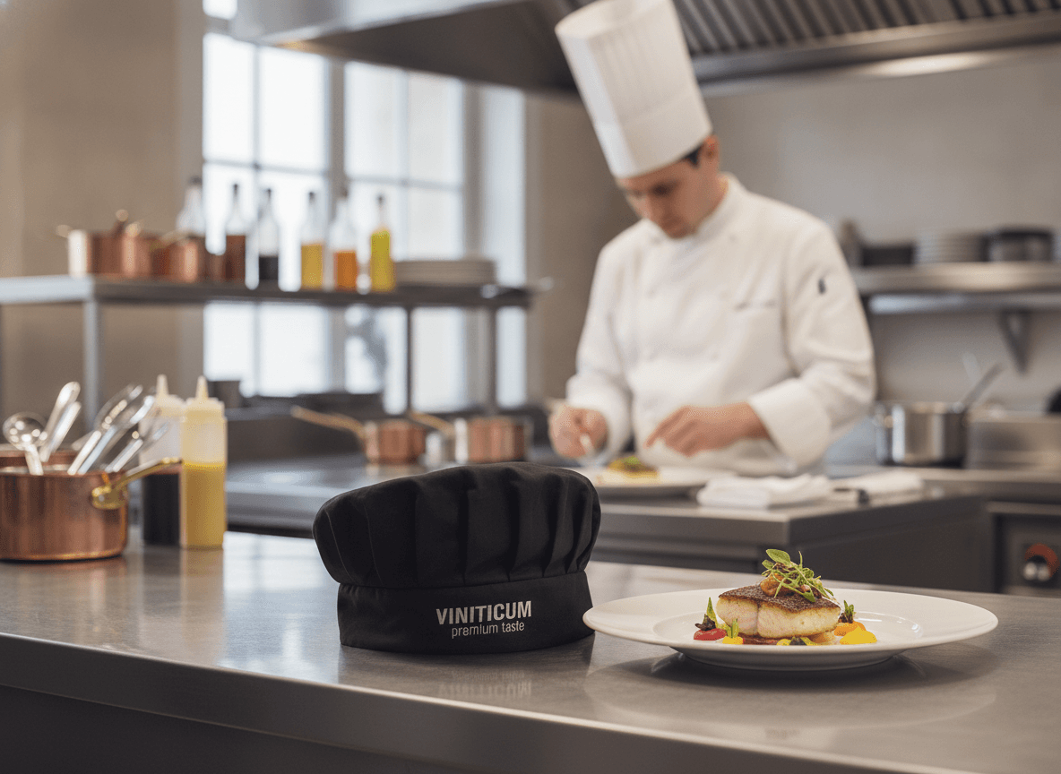 Toque da Chef in Cotone per Cucina d'Hotel — identità cucina: Il volto della brigata