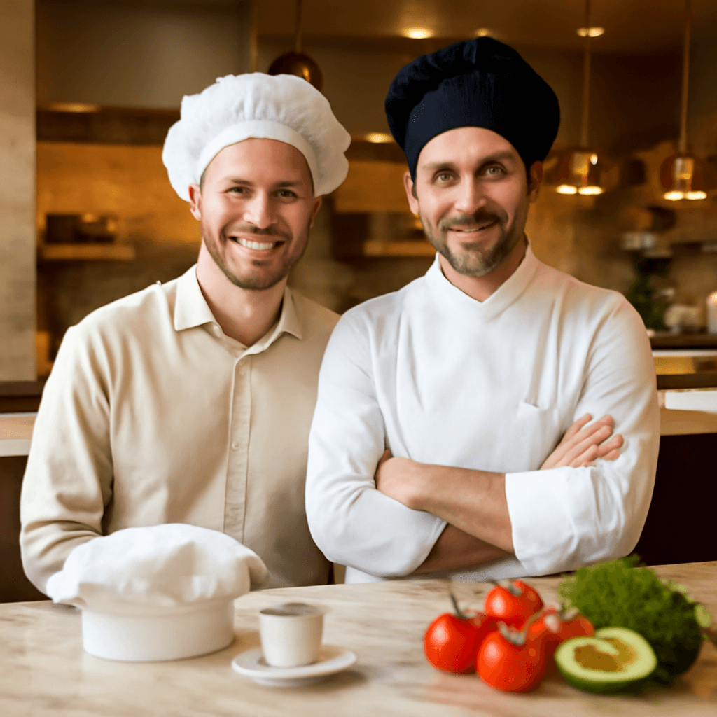 Toque da Chef in Cotone per Cucina d'Hotel — chef experience: Cucinare con lo chef