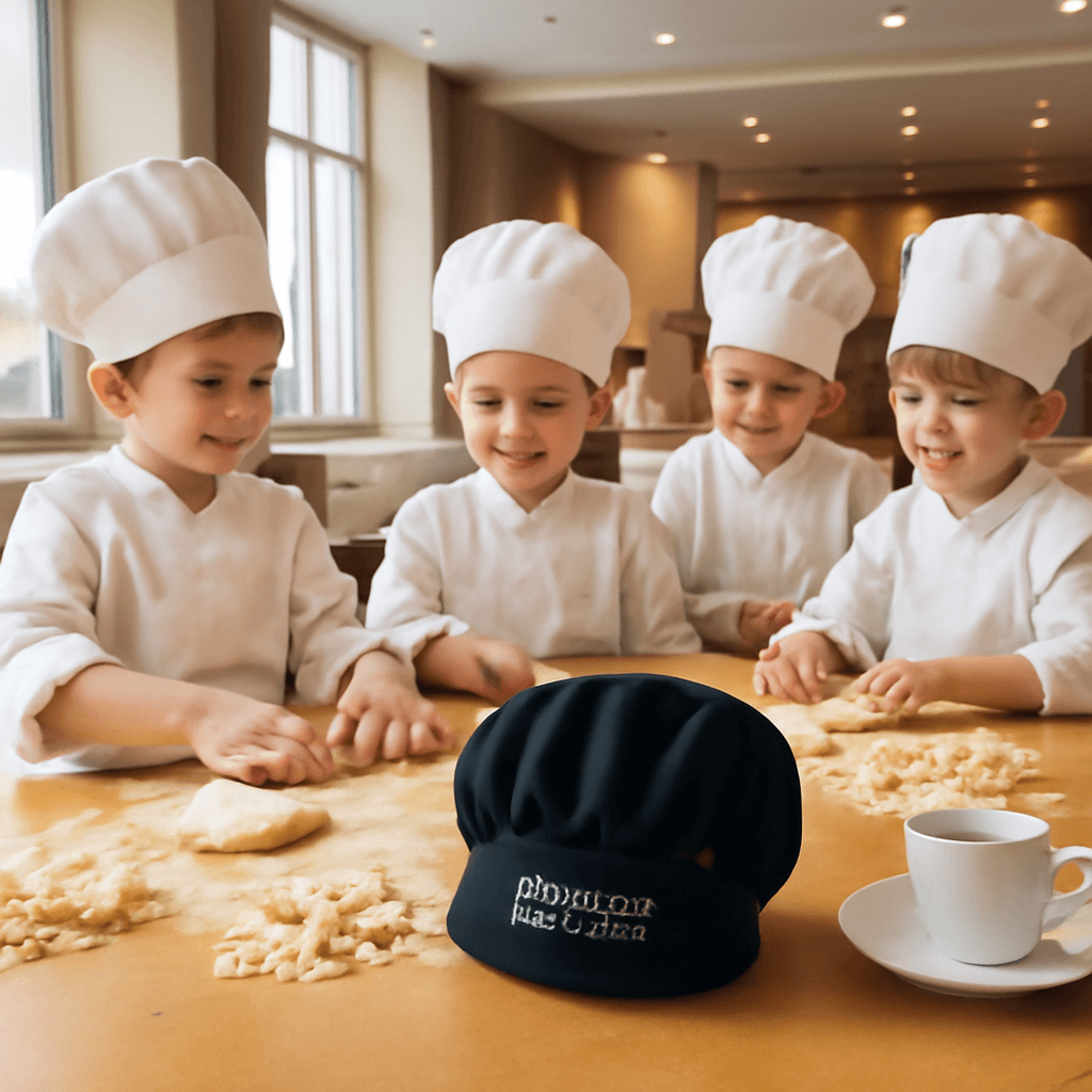 Toque da Chef in Cotone per Cucina d'Hotel — kids club: Piccoli chef in erba