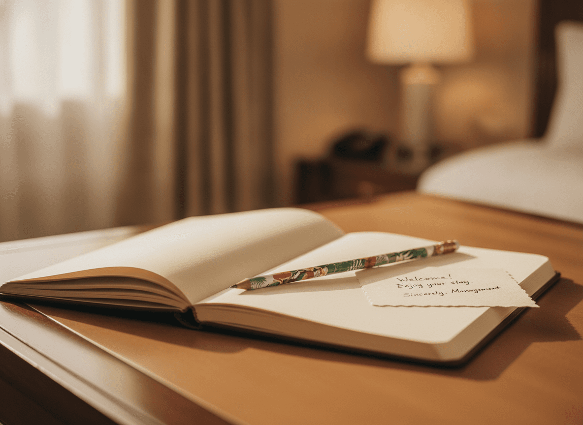 Matita personalizzata in materiale riciclato per hotel — welcome kit: Il benvenuto che lascia il segno