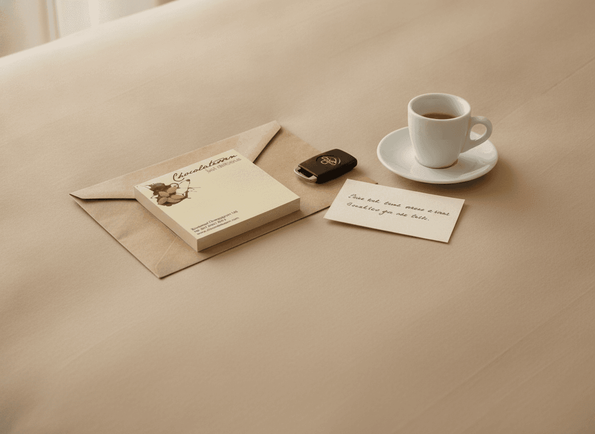 Blocchetto note adesive personalizzato per ospiti — late check-out: L'ultimo gesto di cura